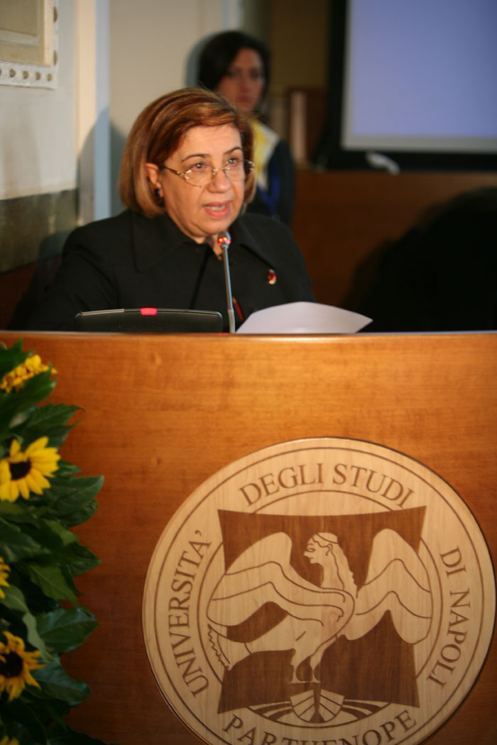 Giuseppina Tripodi Consigliere delegato della Fondazione Rita Levi-Montalcini.  li “Parthenope”